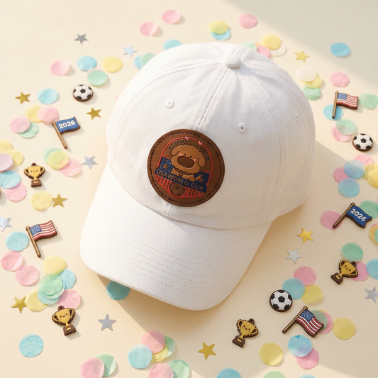 Limited Edition iTsChoCoBu Leather Patch Dad Hat — USA World Cup