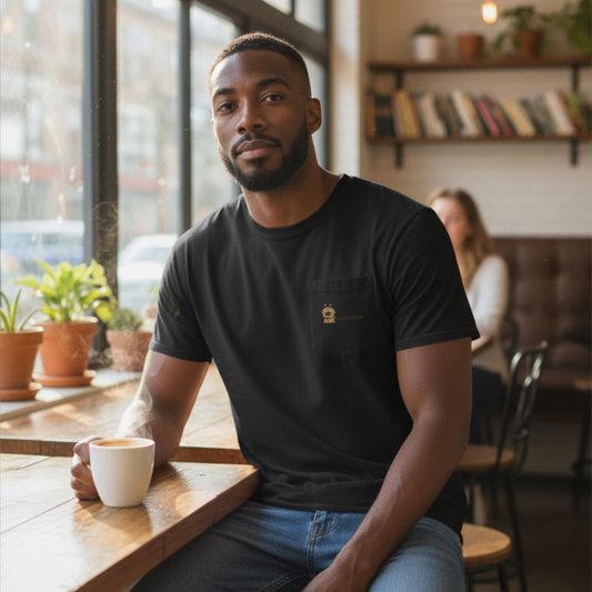 iTsChoCoBu Unisex garment-dyed pocket t-shirt